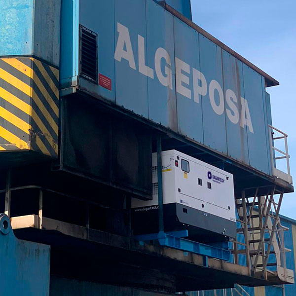 Un grupo electrógeno Dagartech a prueba de corrosión en el puerto de San Sebastián